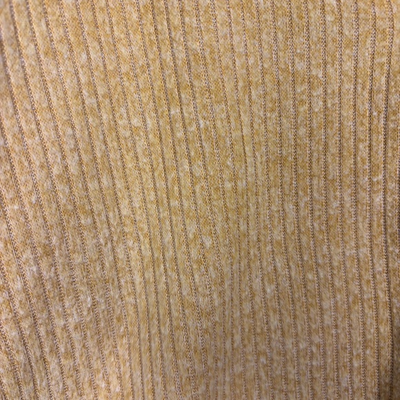 Liberty Love Womens Yellow Ribbed Button Up Sweater Size Small - Picture 3 of 5